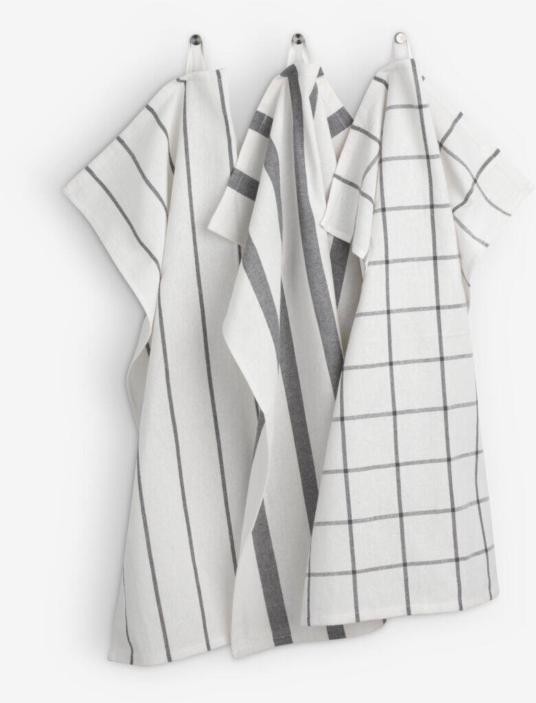 Køkkenhåndklæder i rustfrit stål 50x70 3 stk./pakke