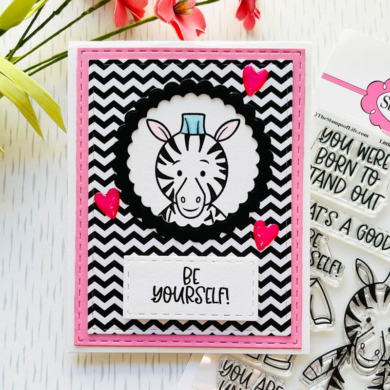 Little Peeps Zebra Clear Stamp Set