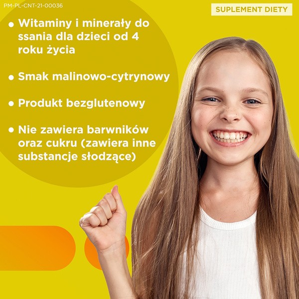 Centrum Junior witaminy dla dzieci 4+, tabletki do ssania, 30 szt.
