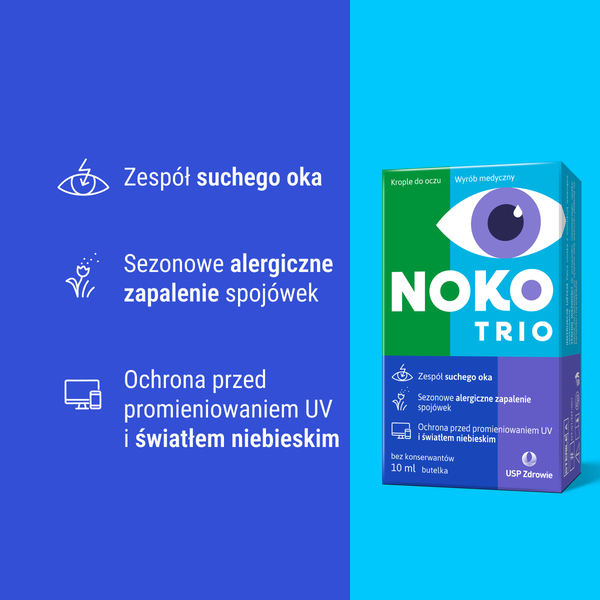 Noko Trio, krople do oczu, 10 ml