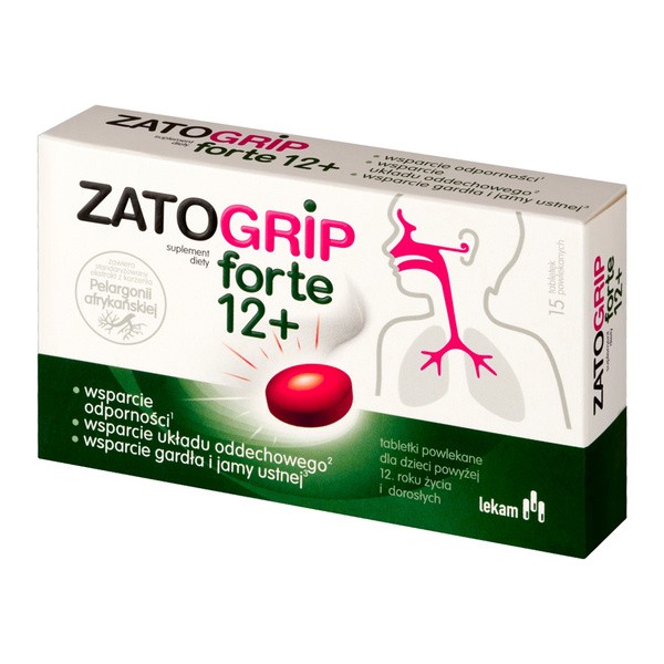 Zatogrip forte 12+, tabletki, 15 szt.