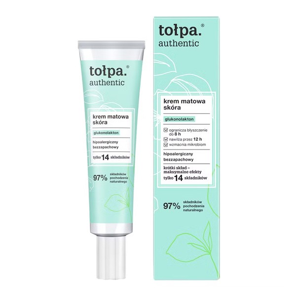 Tołpa Authentic, krem matowa skóra, 40 ml