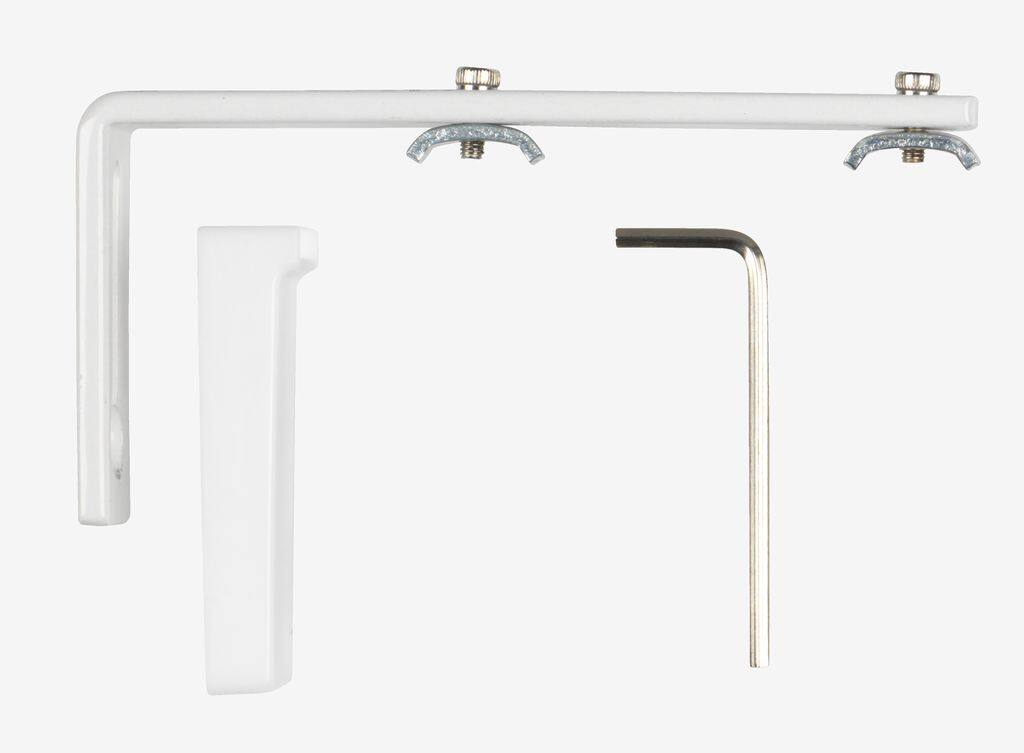 FLEXI vægbeslag FLEXI 10 cm hvid