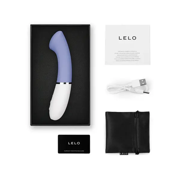 LELO Gigi 3, wibrator punktu G, Powder Blue, 1 szt.
