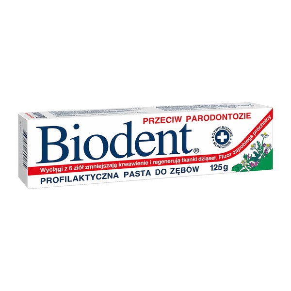 Biodent, pasta do zębów przeciw paradontozie, 75g