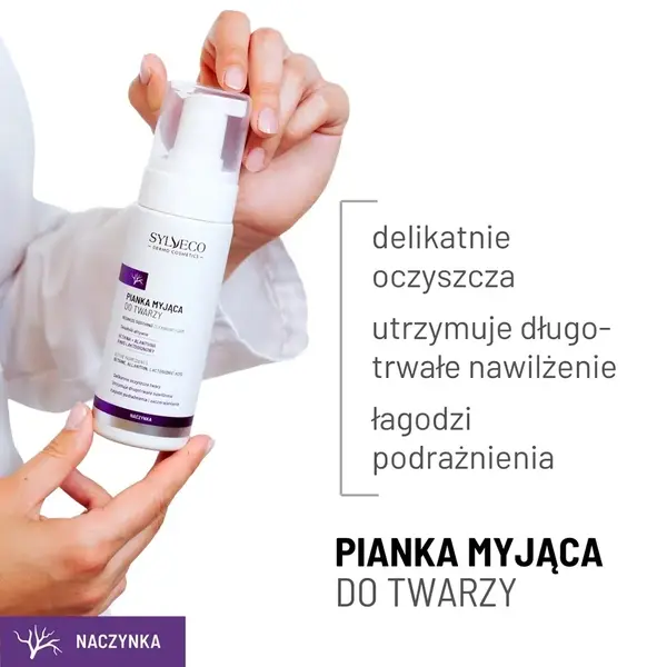 Sylveco Dermo Naczynka, pianka myjąca do twarzy, 150 ml