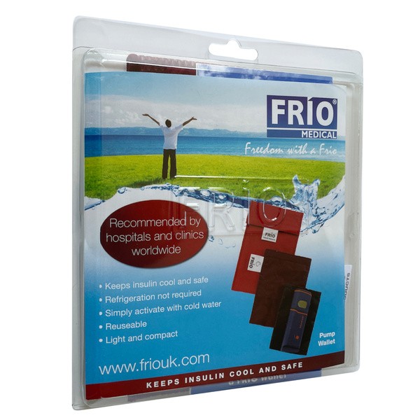 Frio Pump, termiczne etui do przechowywania pompy insulinowej, bordowe, 1 szt.