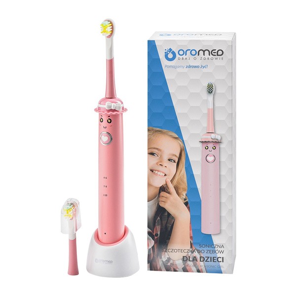 Oromed, szczoteczka soniczna do zębów Oro-Sonic Girl, 1 szt.