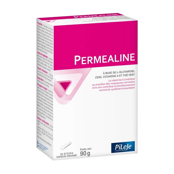 Permealine, saszetki z proszkiem, smak pomarańczowy, 20 szt.
