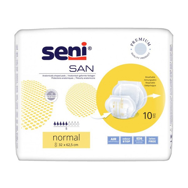 San Seni Normal, pieluchy anatomiczne, 10 szt.