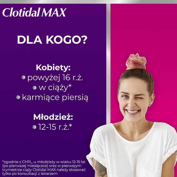 Clotidal MAX, 500 mg, tabletki dopochwowe, 1 szt.