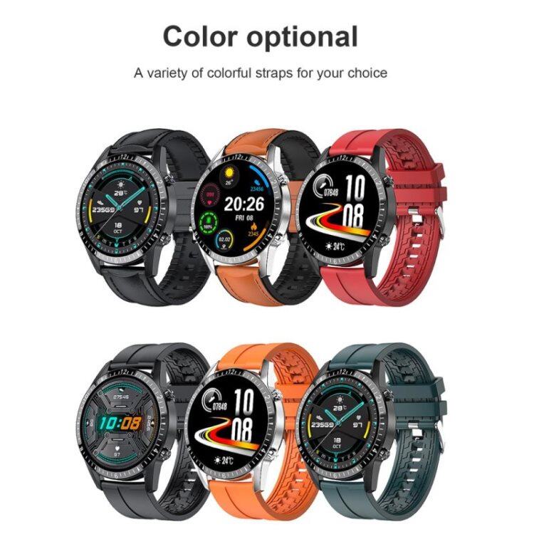 Orologio intelligente I9 con schermo rotondo touch completo, monitoraggio della frequenza cardiaca, promemoria chiamate, impermeabile, contapassi, smartwatch per Android e iOS