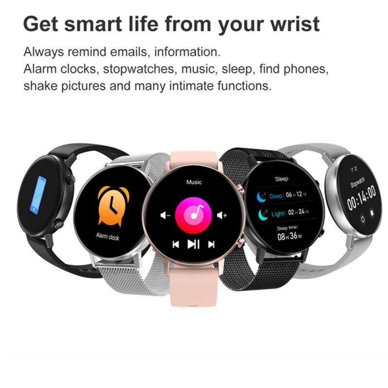 Orologio intelligente DT96 con promemoria chiamate e SMS, monitoraggio della frequenza cardiaca e della pressione sanguigna, modalità multi-sport, contapassi, smartwatch per la salute