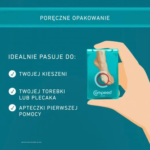 Compeed Plastry na pęcherze, wąskie, 6 szt.