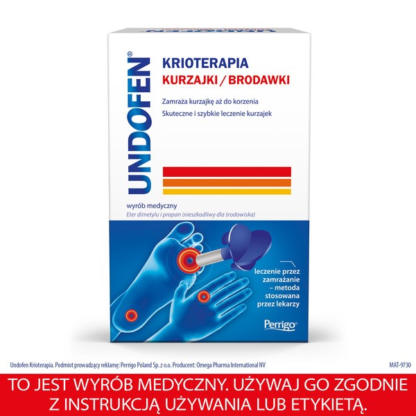 Undofen Krioterapia, aerozol na kurzajki i brodawki, 50 ml