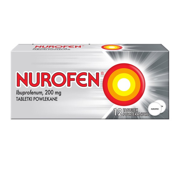 Nurofen, 200 mg, tabletki powlekane, 12 szt.