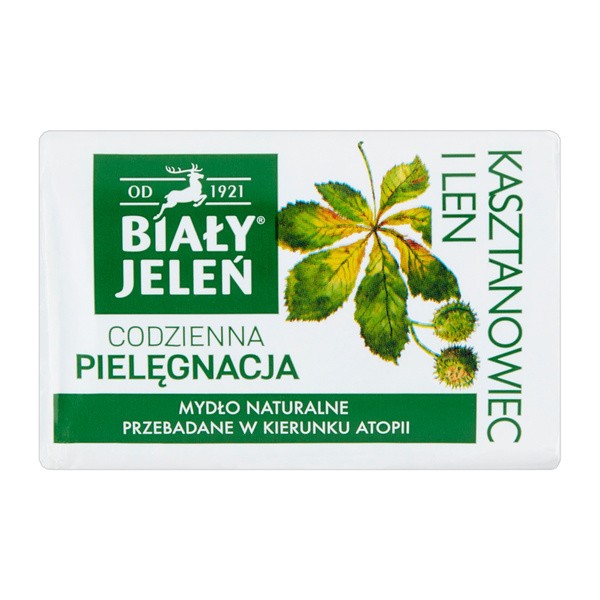 Biały Jeleń, mydło z ekstraktem z kasztanowca, 100 g