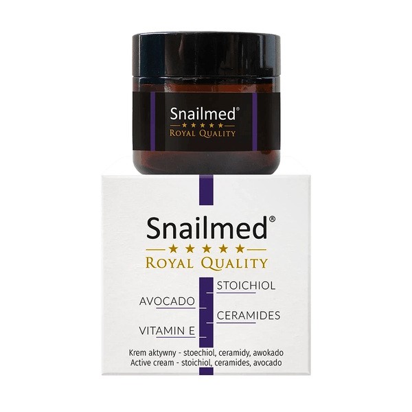 Snailmed, naprawczy krem na dekolt ze stoechiolem, ceramidami, olejkiem z awokado i witaminą E, 60 ml