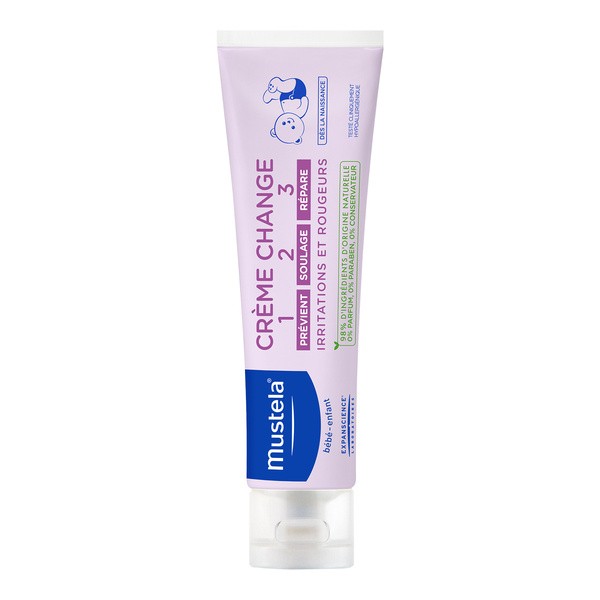 Mustela Bebe, krem do przewijania 123, 100 ml