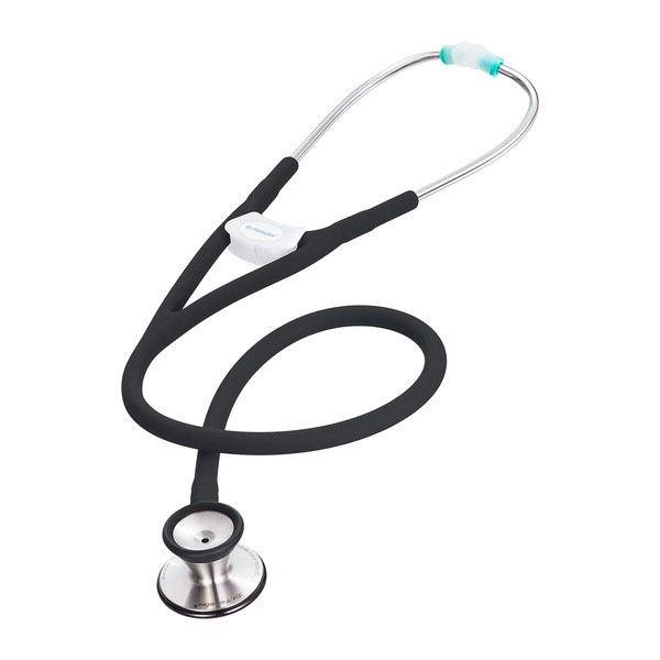 Dr. Famulus stetoskop następnej generacji - DR530 black Stetoskop kardiologiczny - podwójne światło przewodu