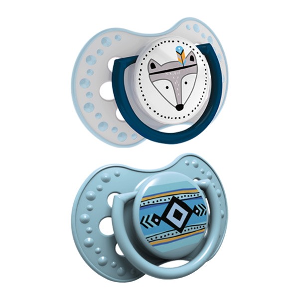 Lovi Indian Summer, smoczek uspokajający, dynamiczny, boy, 6-18 miesięcy, 2 szt.