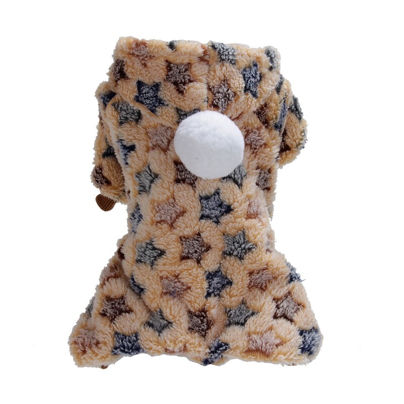 Soft Warm Pet Dog Jumpsuits Clothing For Dogs Pajamas Fleece Puppy Winter Coat Pet Outfits Hoodie Small Dog Clothes Christmas