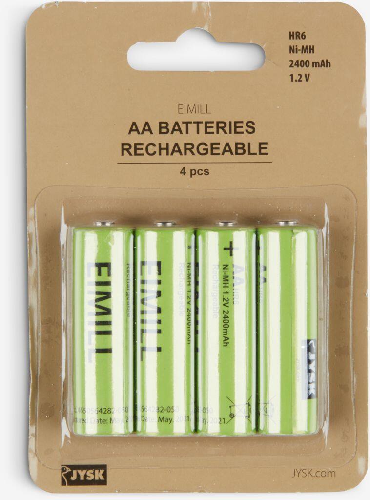 EIMILL EIMILL AA-batteri, 4 stk./pakke