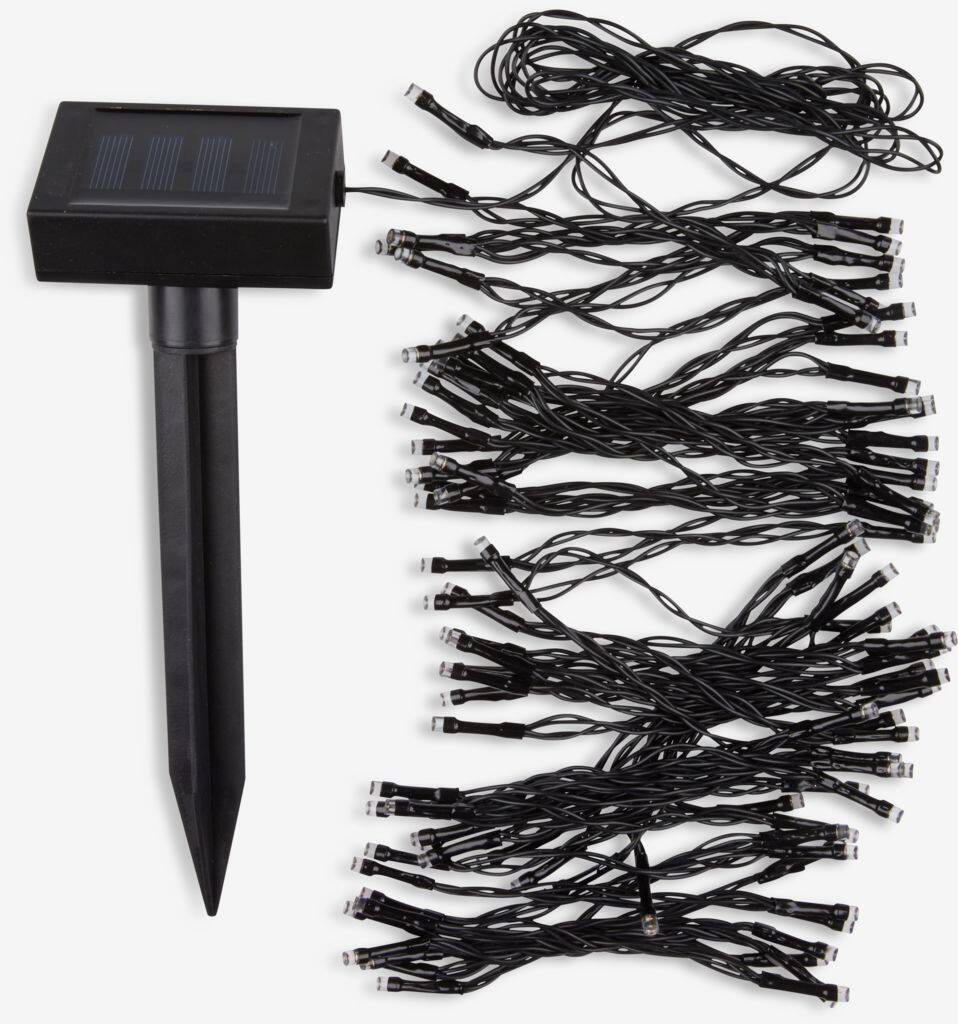 BERGIRISK Solcellelyskæde BERGIRISK L1000cm med 100 LED'er klargjort