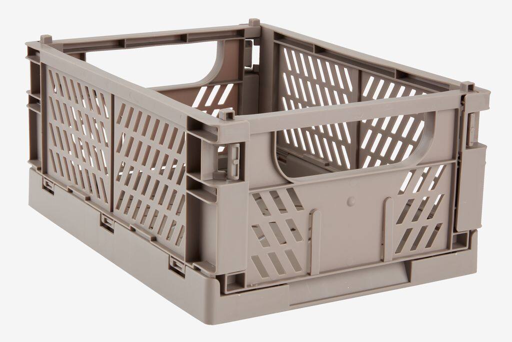 MILAS kurv MILAS B25xL34xH15cm foldbar grå