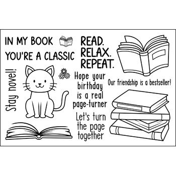 In My Book Clear Stamps Set of 13