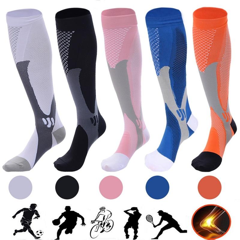 50 Styles Large Size Compression Socks For Varicose Veins Women Men Medical Varicose Veins Leg Relief Pain Knee High Stockings