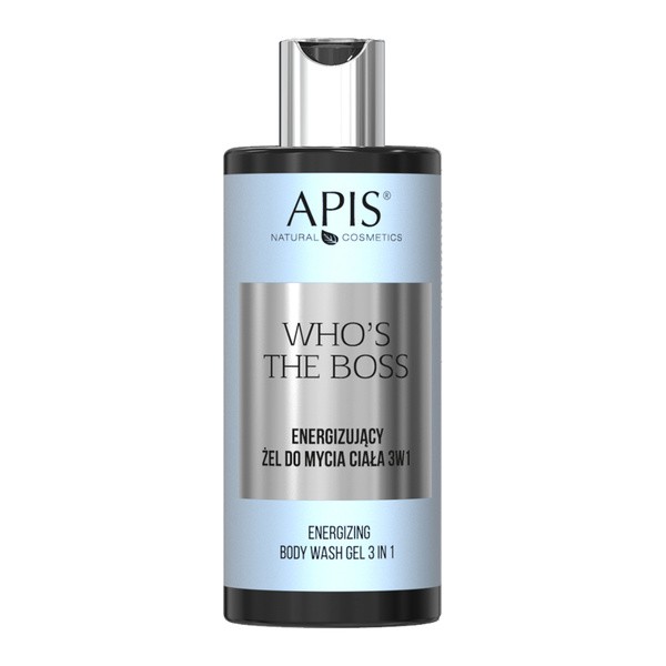 Apis Who's The Boss, energizujący żel do mycia ciała 3 w 1, 300 ml