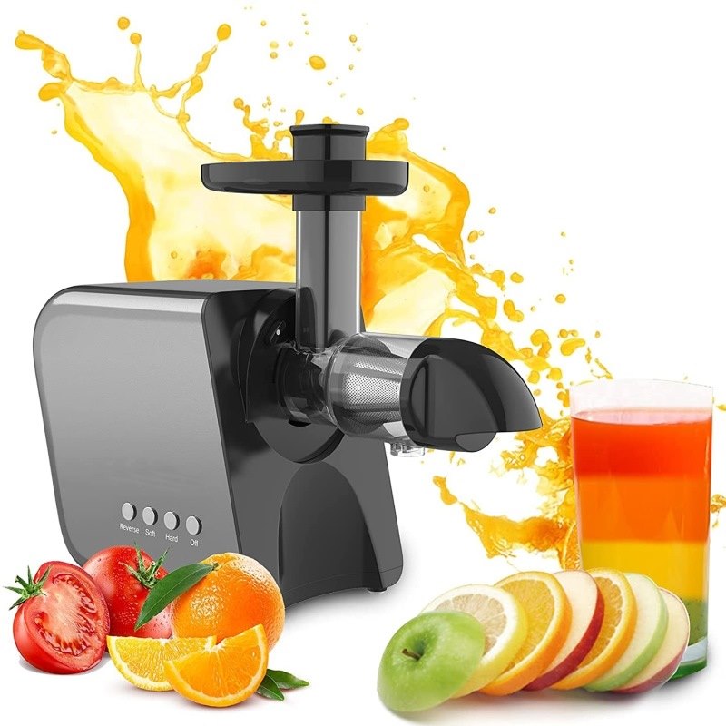 Wolnoobrotowa wyciskarka do soku Cichy silnik Odżywka do soków owocowych i warzywnych Darmowa wysyłka Elektryczna wyciskarka do pomarańczy