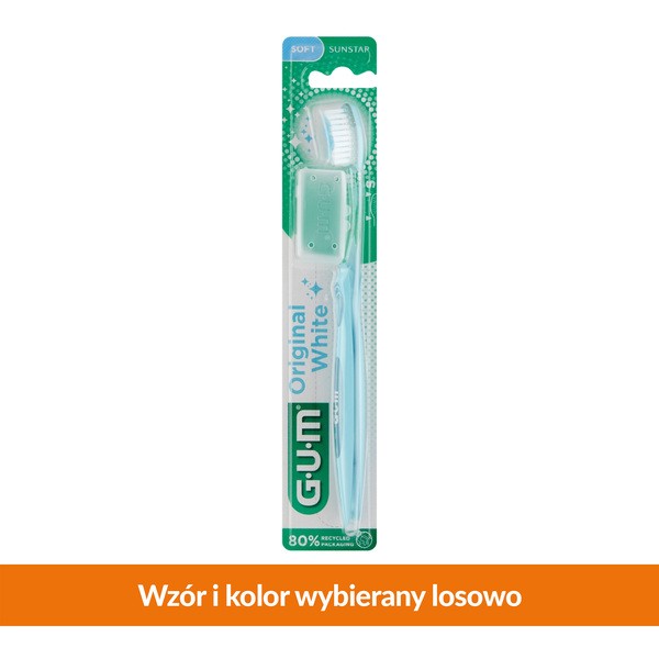 Gum Original White Soft, szczoteczka do zębów, 1 szt.