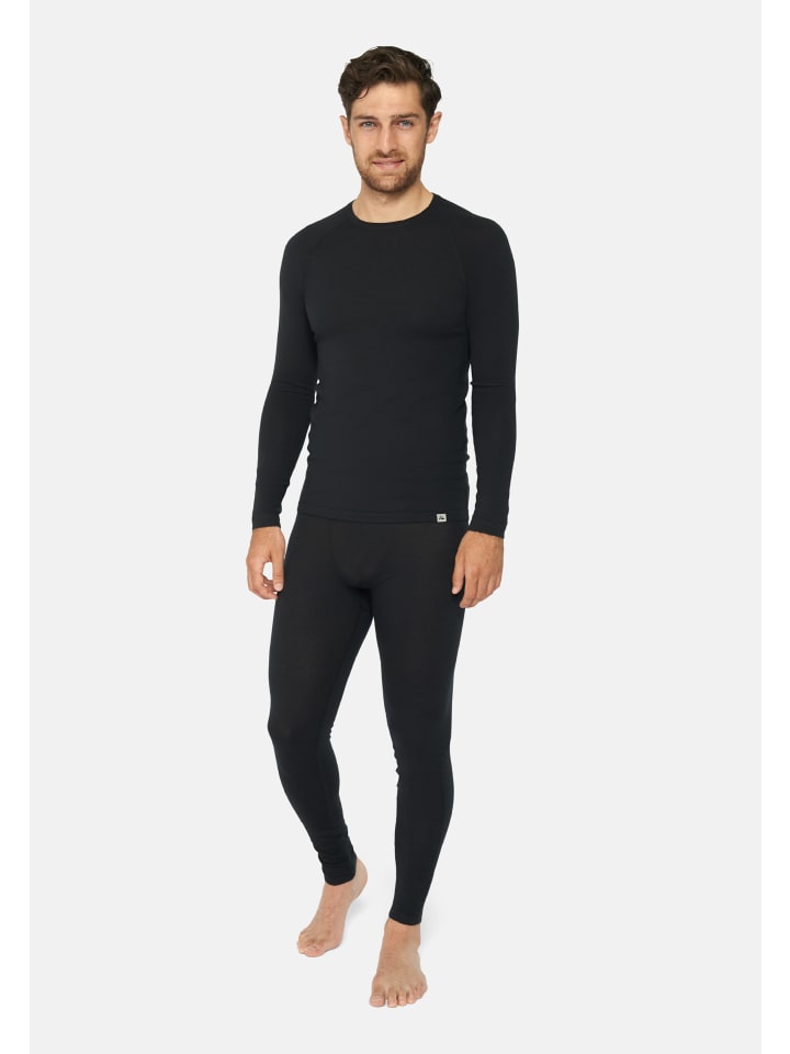 DANISH ENDURANCE Baselayer-Set Merino Baselayer in schwarz günstig kaufen