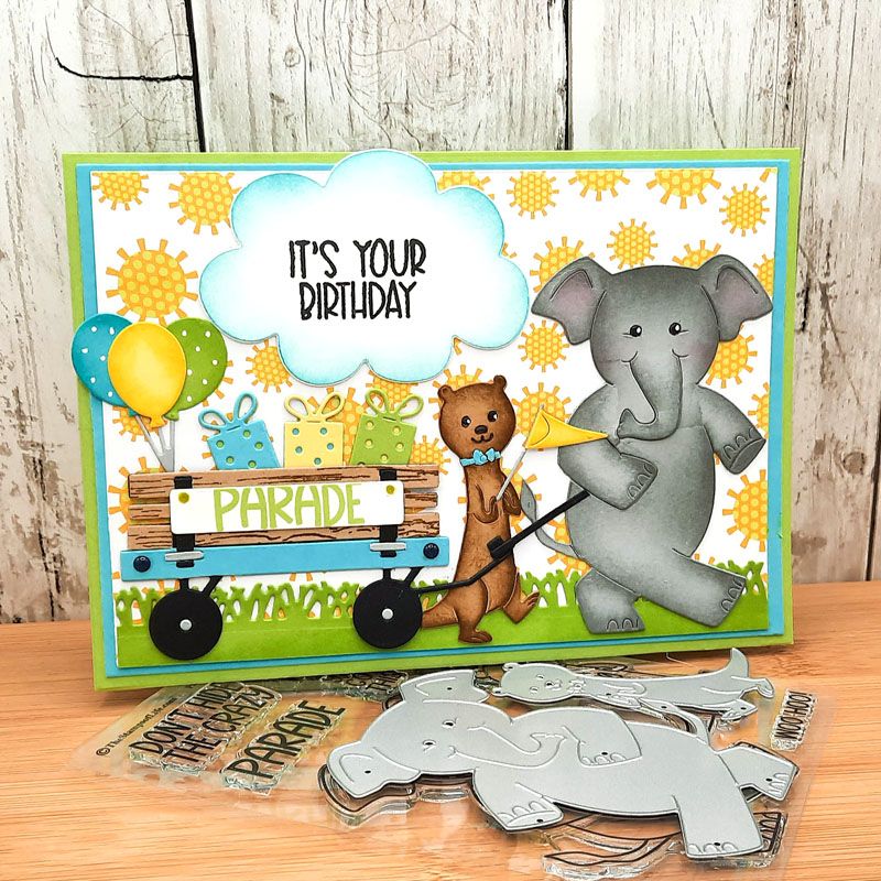 Parade Buddies 3 Clear Stamp Set