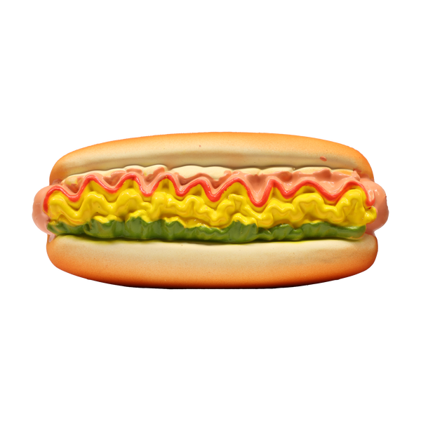 Duvoplus Piszczący Hot Dog, lateksowa zabawka dla psa, 16 cm, 1 szt.