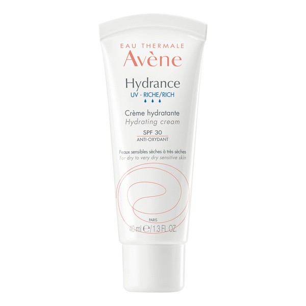 Avene Eau Thermale Hydrance UV Riche, bogaty krem nawilżający SPF 30, 40 ml