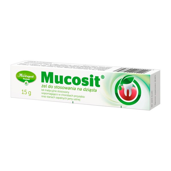 Mucosit, żel do stosowania na dziąsła, 15 g