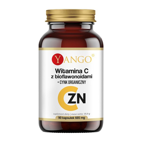 Yango Wit.C z bioflawonoidami + Cynk Organiczny, kapsułki, 90 szt.