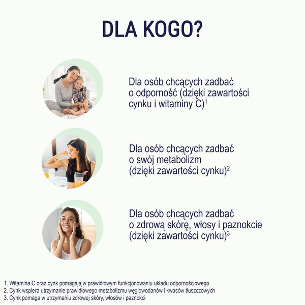 Naturell Cynk+C, tabletki do rozgryzania i żucia, 120 szt.