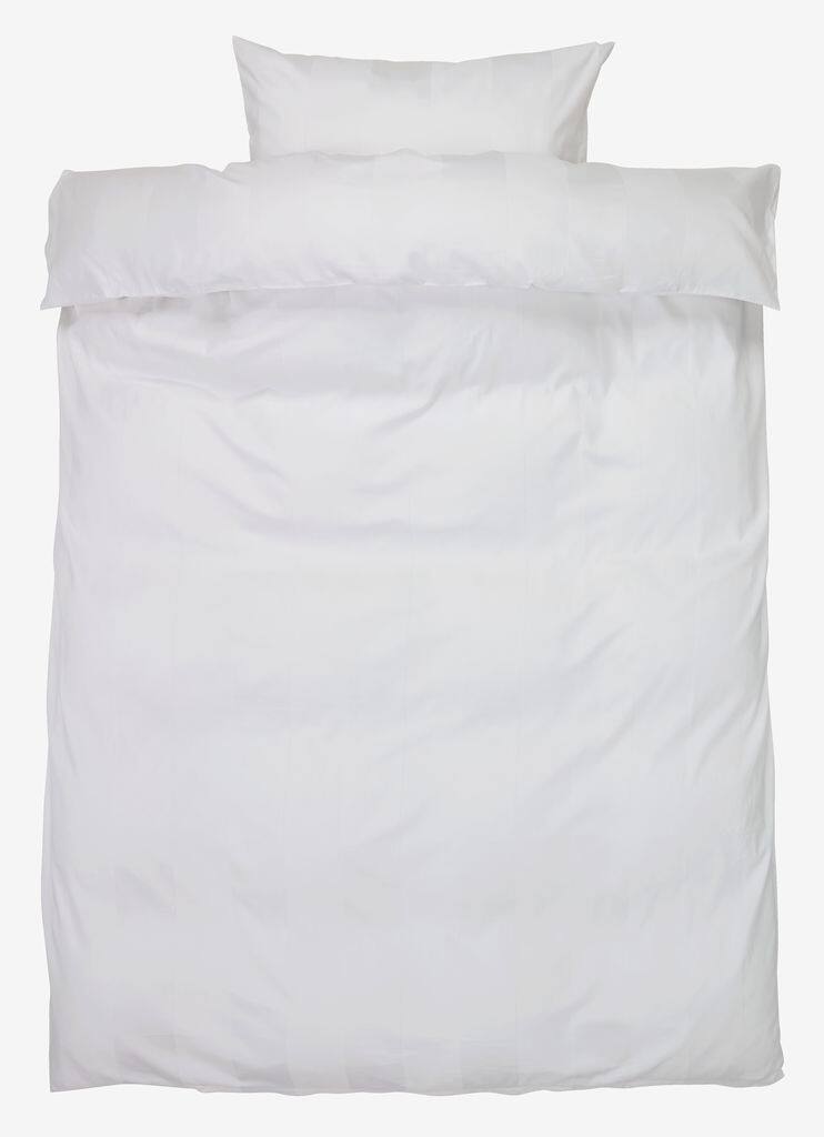 BARBO satin sengesæt, guld, 140x200, hvid