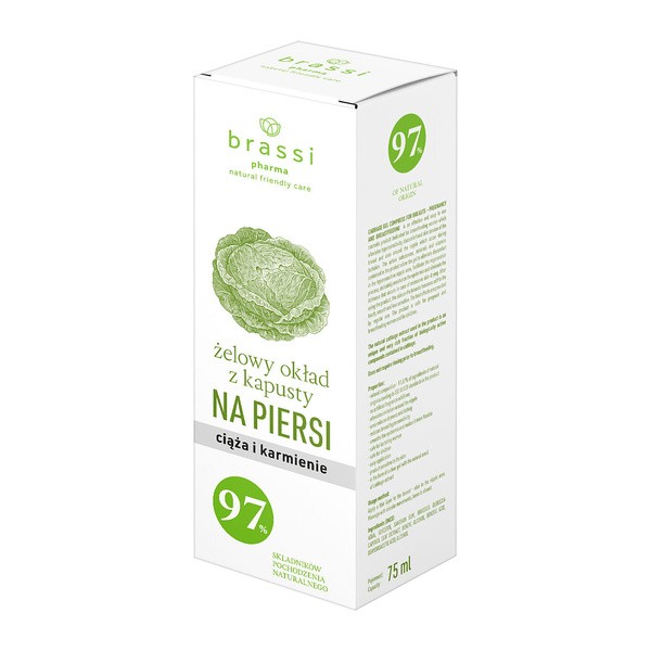 Brassipharma, żelowy okład z kapusty na piersi, 75 ml