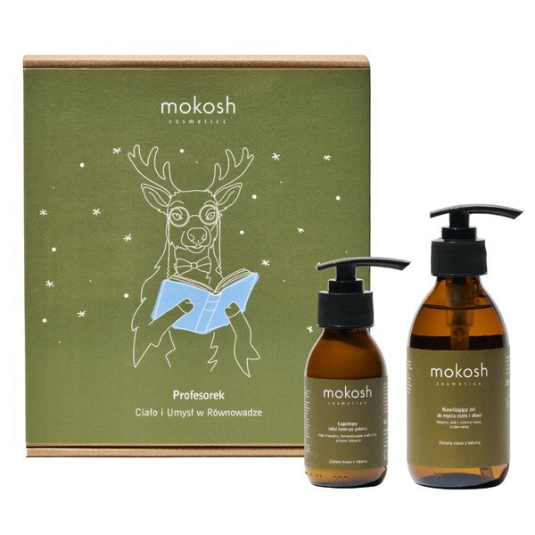 Mokosh Zielona kawa z tabaką, Zestaw Świąteczny Profesorek - Ciało i Umysł w Równowadze, 1 szt.