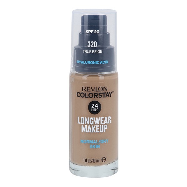 Revlon Colorstay Longwear Makeup SPF 20, podkład z pompką dla skóry normalnej i suchej, 320 True Beige, 30 ml