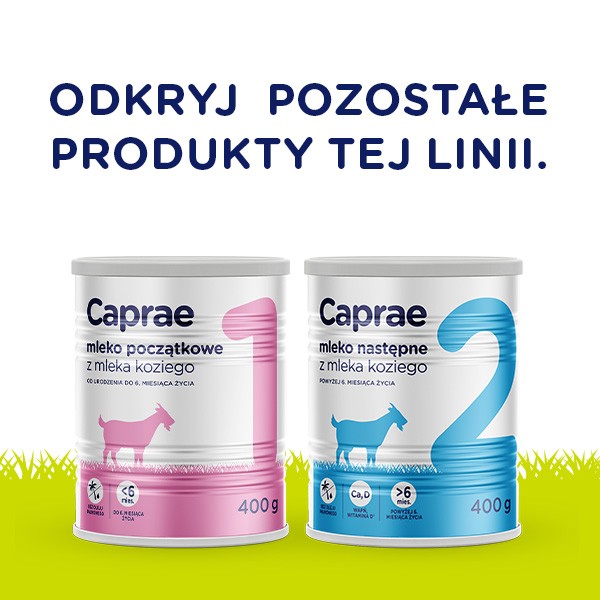 Caprae 3, mleko dla juniora z mleka koziego, od 1. do 3. roku życia, 400 g