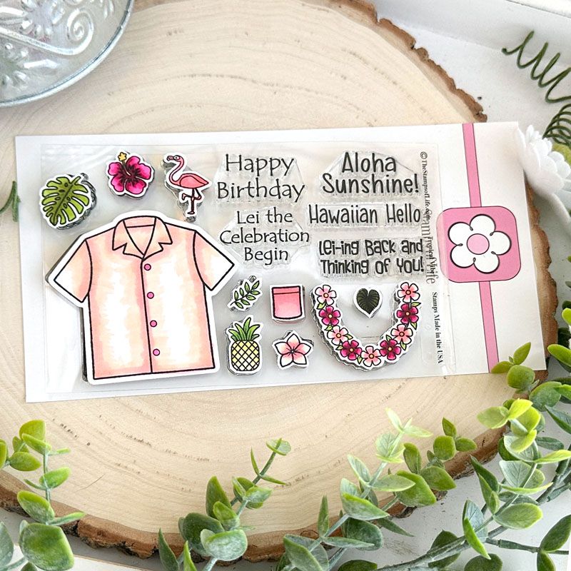 Tropical Vibes Clear Stamp Set