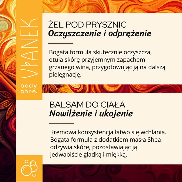 Vianek, zestaw do ciała Winter Vibes o zapachu grzanego wina, 400 ml + 300 ml + 300 ml + 145 ml