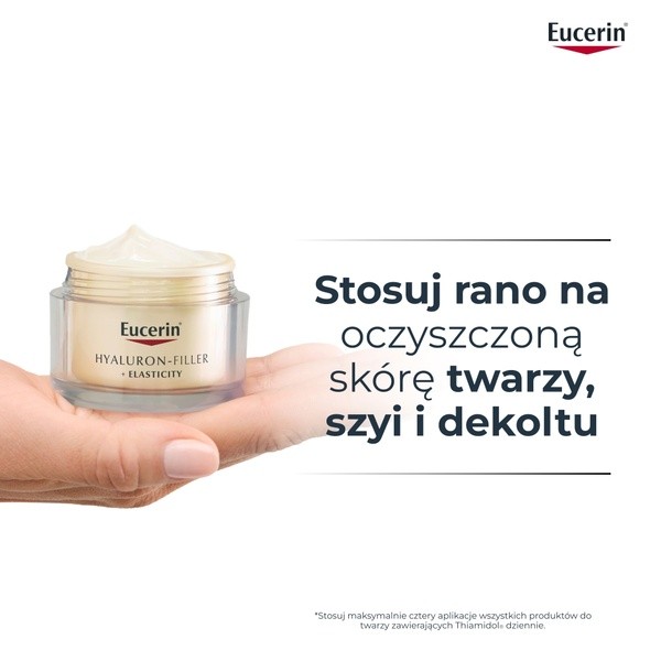Eucerin Hyaluron Filler + Elasticity, przeciwzmarszczkowy krem na dzień SPF 30, 50 ml