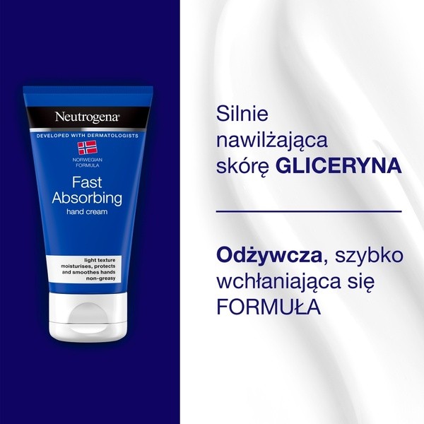 Neutrogena Formuła Norweska, szybko wchłaniający się krem do rąk, 75 ml